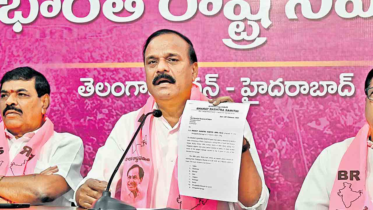 కాళేశ్వరంపై కాంగ్రెస్‌ కుట్ర