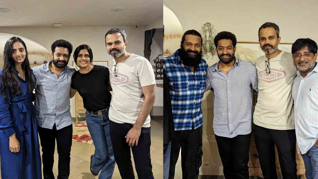 Jr NTR | ప్ర‌శాంత్ నీల్ ఇంట్లో ప్రైవేట్ పార్టీ.. సంద‌డి చేసిన ఎన్టీఆర్, రిష‌బ్ షెట్టి