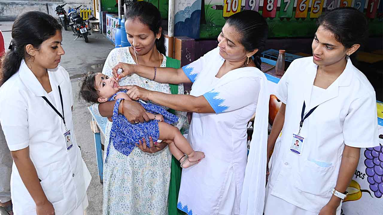 పల్స్‌ పోలియో 87.13 శాతం