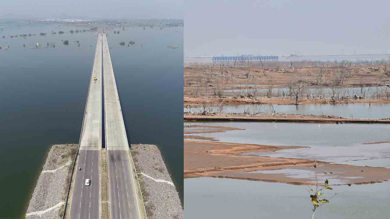 Kaleshwaram | నిరుడు జలకళ.. ఇప్పుడు వెలవెల.. కాంగ్రెస్‌ పాలనలో పరిస్థితి రివర్స్‌