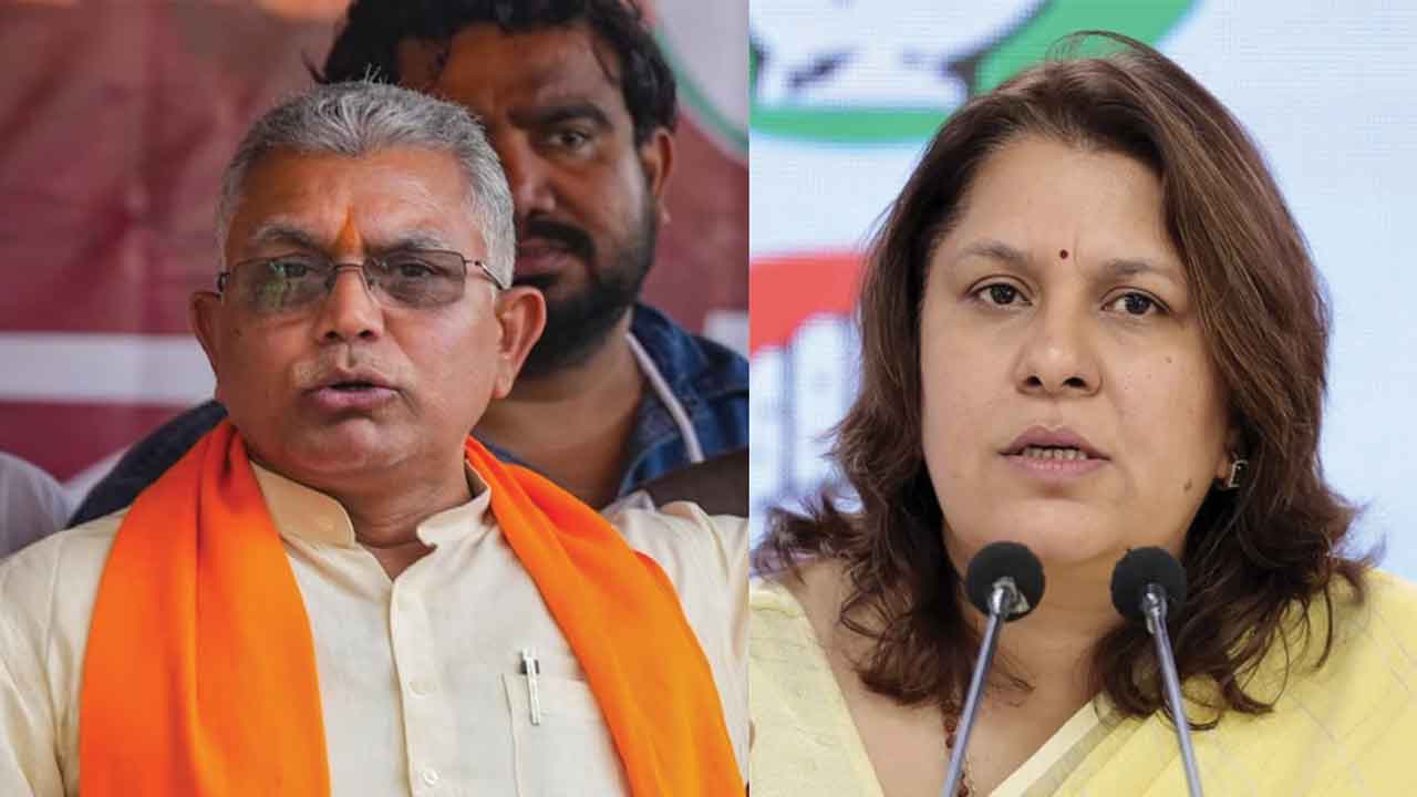 దిలీప్‌ ఘోష్‌, సుప్రియా శ్రీనేత్‌కు ఈసీ నోటీసులు