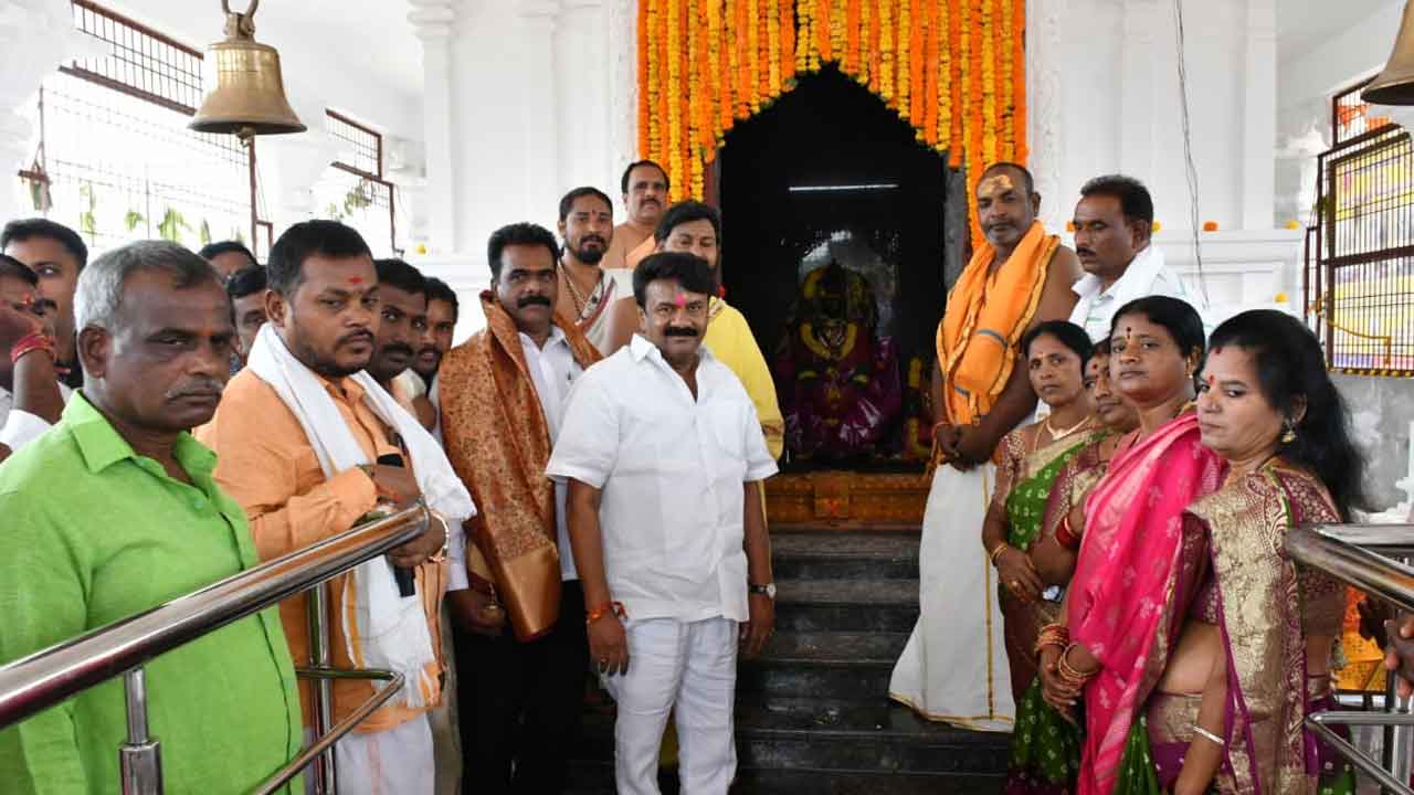 MLA Thalasani | నల్ల పోచమ్మ ఆలయంలో ఎమ్మెల్యే తలసాని పూజలు