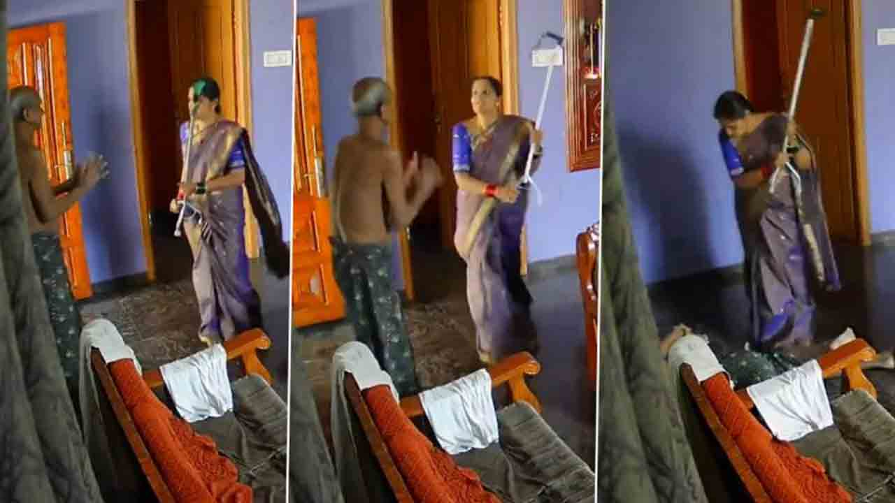 Woman Attack | చేతి క‌ర్ర‌తో మామ‌ను చిత‌క‌బాదిన కోడలు.. కూతురి ఫిర్యాదుతో కేసు న‌మోదు