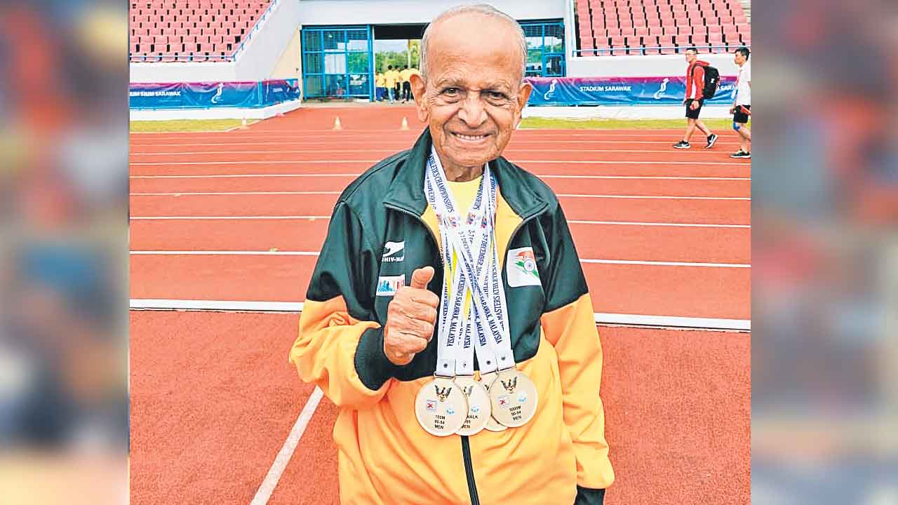 96 ఏండ్ల వయసులో 10కే మారథాన్‌