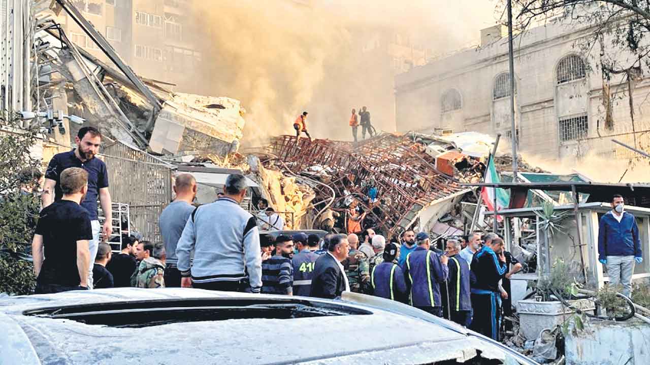 Iran Embassy | సిరియాలోని ఇరాన్‌ ఎంబసీపై ఇజ్రాయెల్‌ దాడి.. కమాండర్‌  సహా 8 మంది మృతి