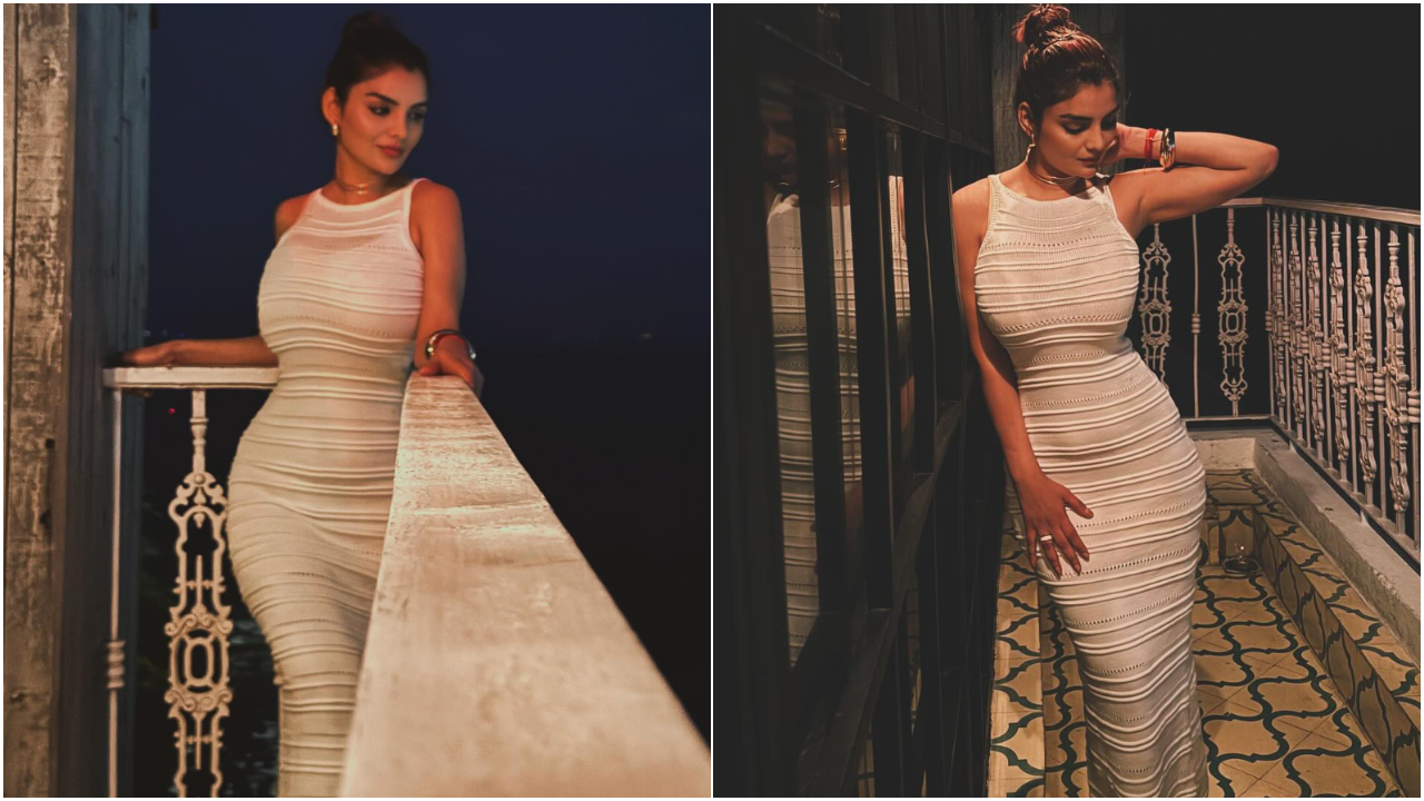 Anveshi Jain : వైట్ డ్రెస్ లో అన్వేషి జైన్ అందాలు