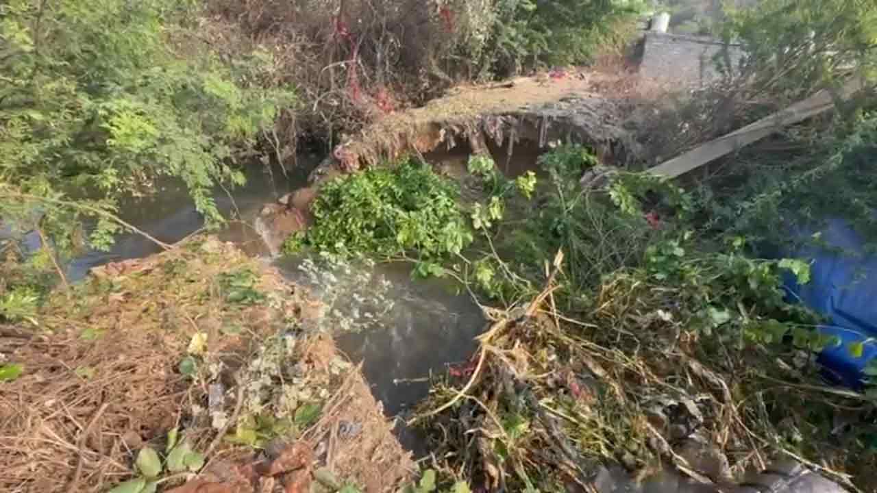 Nizam Sagar Canal | ఆర్మూర్‌లో తెగిన నిజాంసాగర్‌ కాలువ కట్ట.. ఇండ్లలోకి చేరిన నీరు