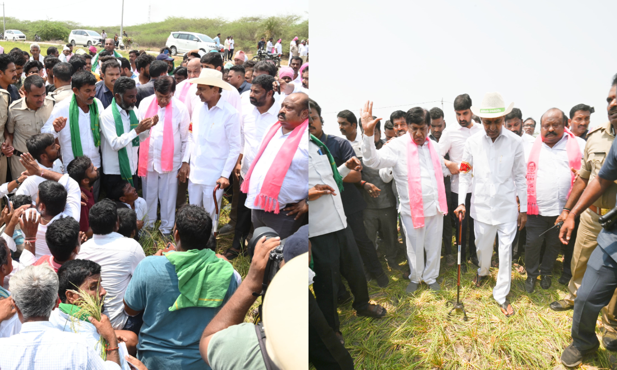 
                                                    పొలంబాటలో భాగంగా కరీంనగర్‌ జిల్లాలో బీఆర్‌ఎస్‌…