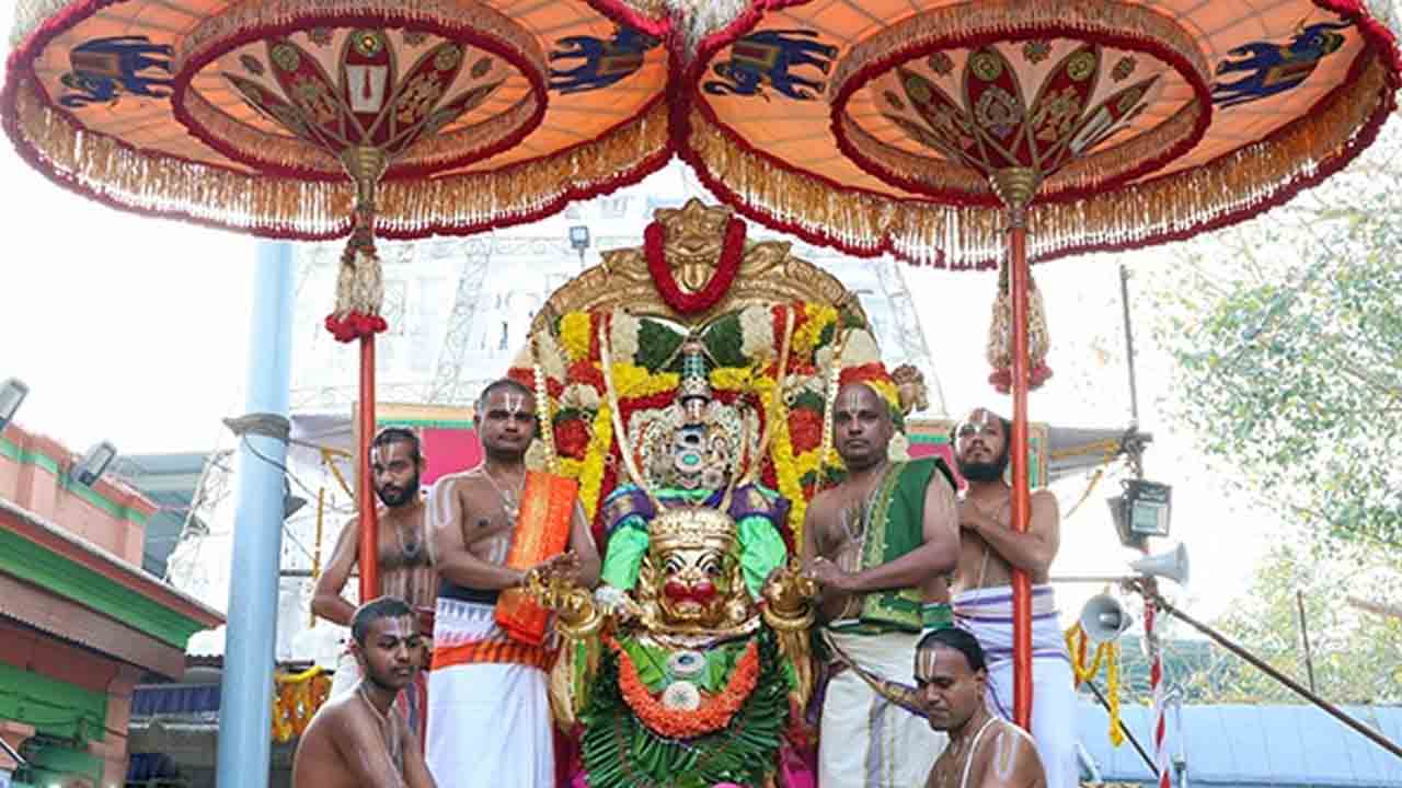 Brahmotsavam | కొనసాగుతున్న బ్రహ్మోత్సవాలు.. హనుమంత వాహనంపై శ్రీరాముడు దర్శనం