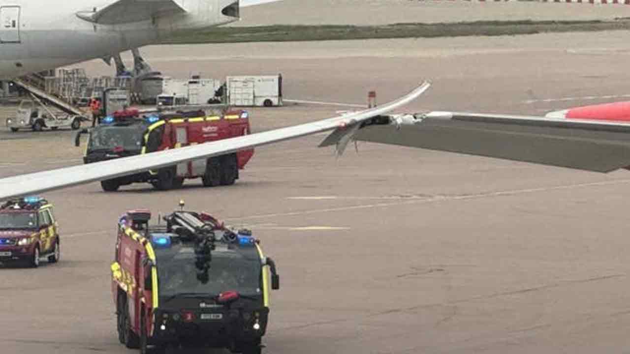 Heathrow Airport | ఎయిర్‌పోర్టులో రెండు విమానాలు ఢీ..