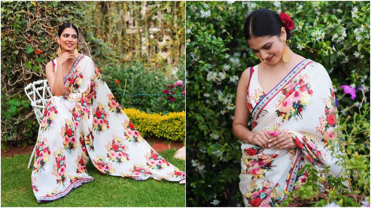 Malavika Mohanan : చీరకట్టులో చిలిపి చూపులతో మాళవిక మోహనన్