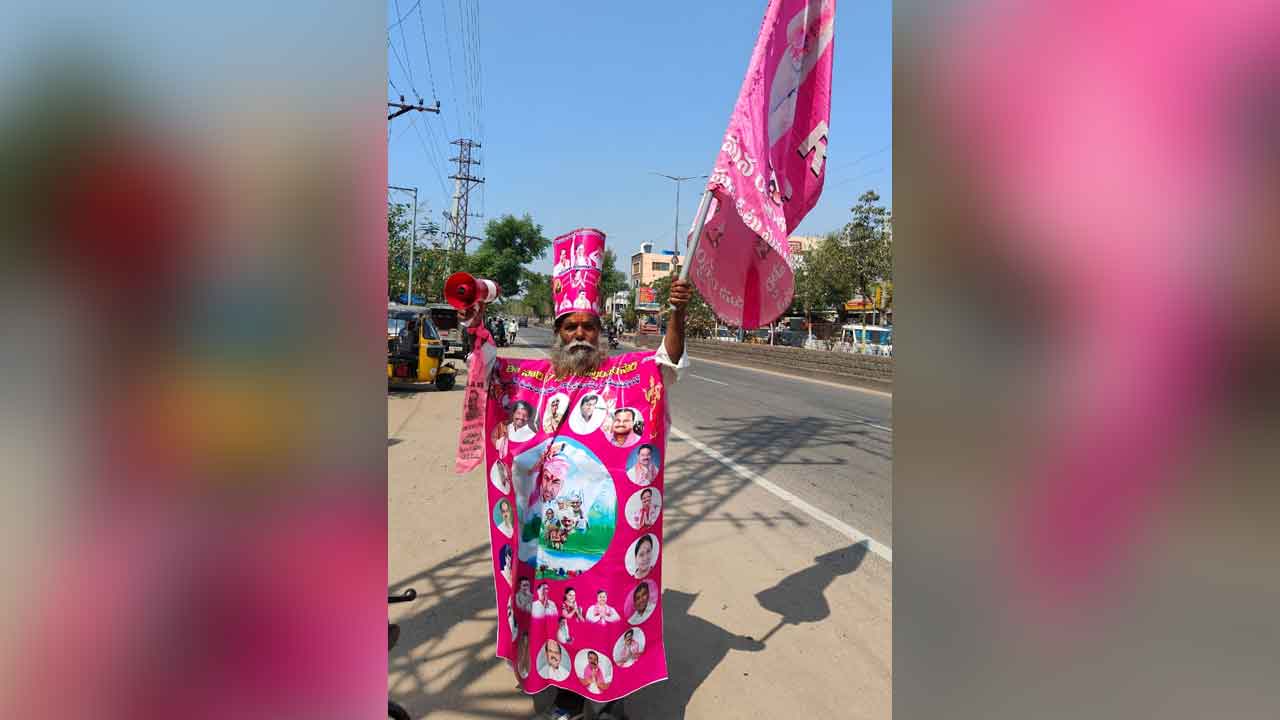 Innovative campaign | బీఆర్‌ఎస్‌ గెలుపును కాంక్షిస్తూ వినూత్న రీతిలో ప్రచారం