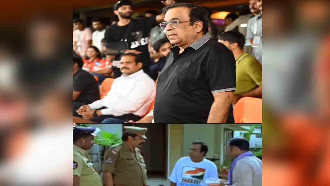 Brahmanandam | హైదరాబాద్‌ మ్యాచ్‌ను దగ్గరుండి గెలిపించిన గచ్చిబౌలి దివాకర్.. బ్రహ్మి ఫోటోలు వైరల్