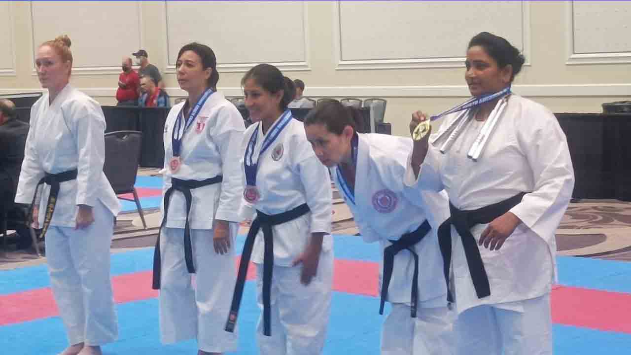 Narra Lakshmi Swarajyam | కరాటే చాంపియన్‌షిప్‌లో లక్ష్మికి స్వర్ణం