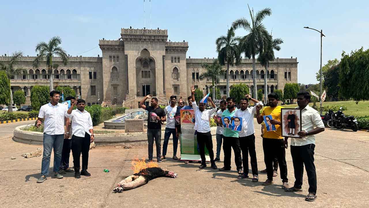 Osmania University | ఓయూలో ప్రధాని నరేంద్ర మోదీ దిష్టిబొమ్మ దహనం