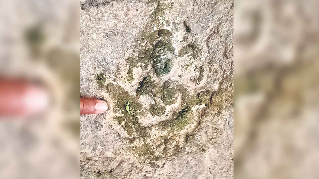 ఫణిగిరిగుహలో పార్వతీదేవి శిల్పం