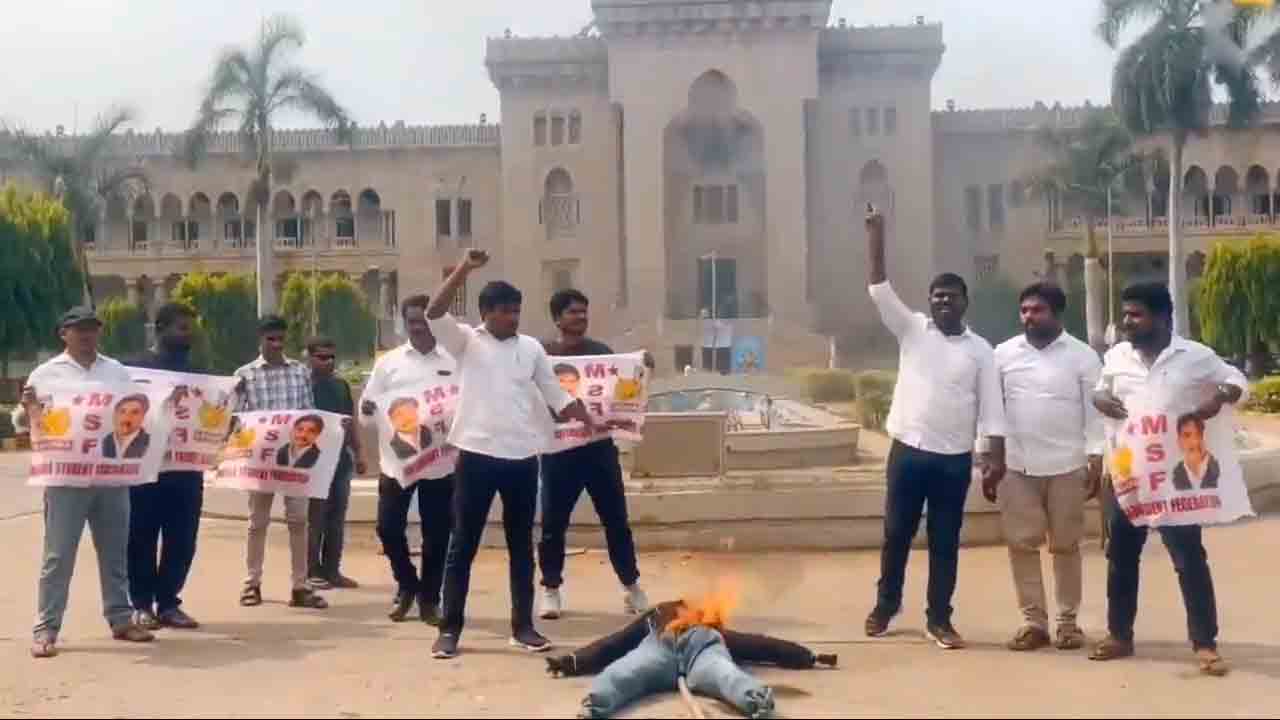 Revanth Reddy | ఓయూలో సీఎం రేవంత్ రెడ్డి దిష్టిబొమ్మ దహనం