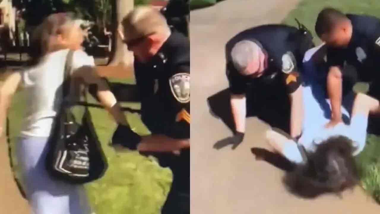 Professor Handcuffed: పాల‌స్తీనాకు అనుకూలంగా నిర‌స‌న‌.. అమెరికాలో ప్రొఫెస‌ర్‌ను కింద‌ప‌డేసి బేడీలు వేశారు.. వీడియో