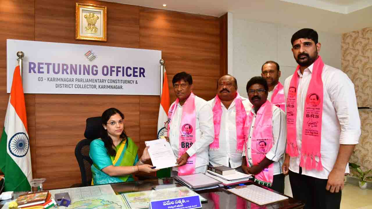 Vinod Kumar | క‌రీంన‌గ‌ర్ ఎంపీ స్థానానికి నామినేష‌న్ దాఖ‌లు చేసిన వినోద్ కుమార్