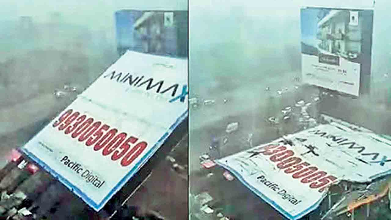 Mumbai | ముంబైలో గాలివాన బీభత్సం.. భారీ హోర్డింగ్‌ కూలి 9 మంది మృతి