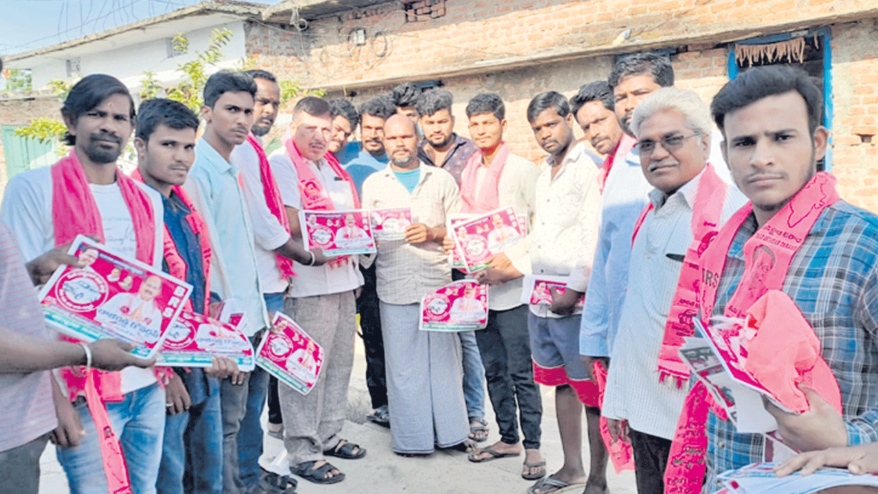 బాజిరెడ్డికి మద్దతుగా విస్తృత ప్రచారం