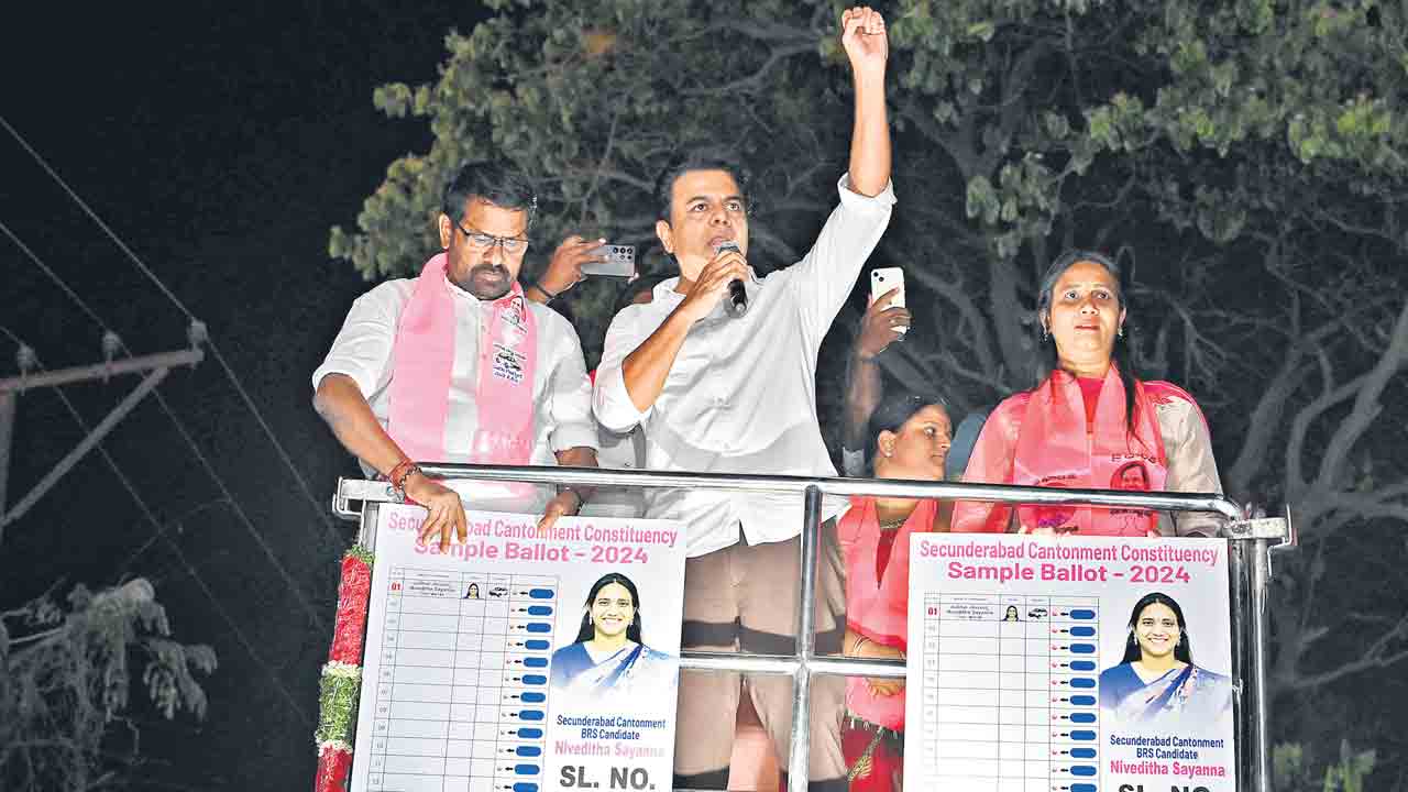 KTR | కంటోన్మెంట్‌లో నివేదితను ఆశీర్వదించండి రాగిడిని గెలిపించండి: కేటీఆర్‌