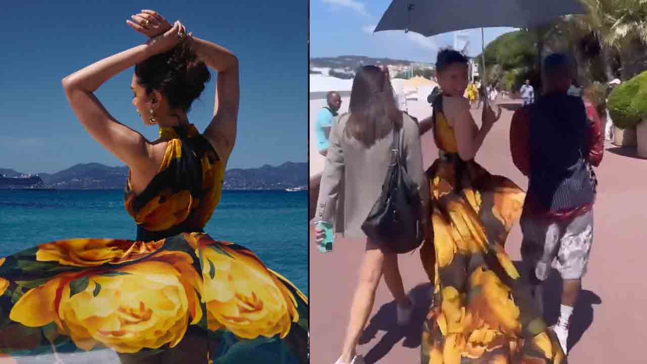 Aditi Rao Hydari | కేన్స్‌లో అదితీరావు హైదరి ఫన్నీ వాకింగ్‌ ఇలా.. ఫొటోలు, వీడియో వైరల్