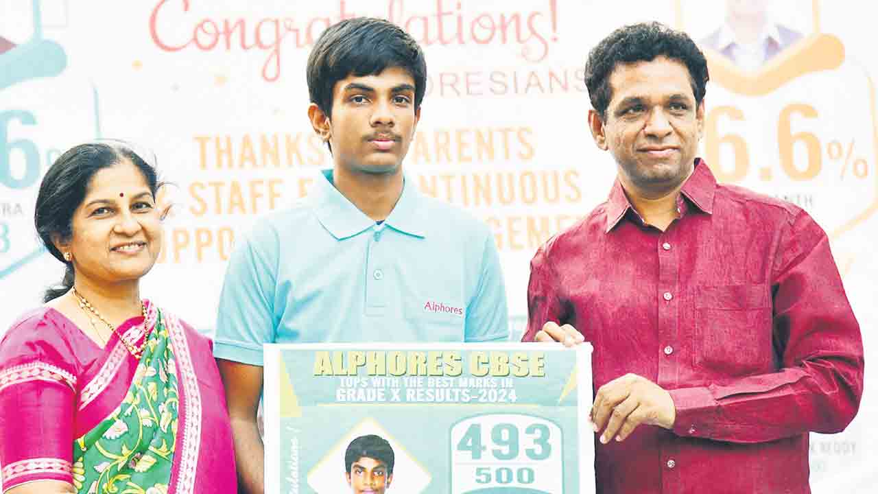 సీబీఎస్‌ఈ ఫలితాల్లో అల్ఫోర్స్‌ హవా