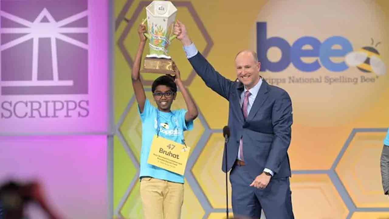 Bruhat Soma: స్పెల్లింగ్ బీ పోటీ నెగ్గిన 12 ఏళ్ల భార‌త సంత‌తి విద్యార్థి