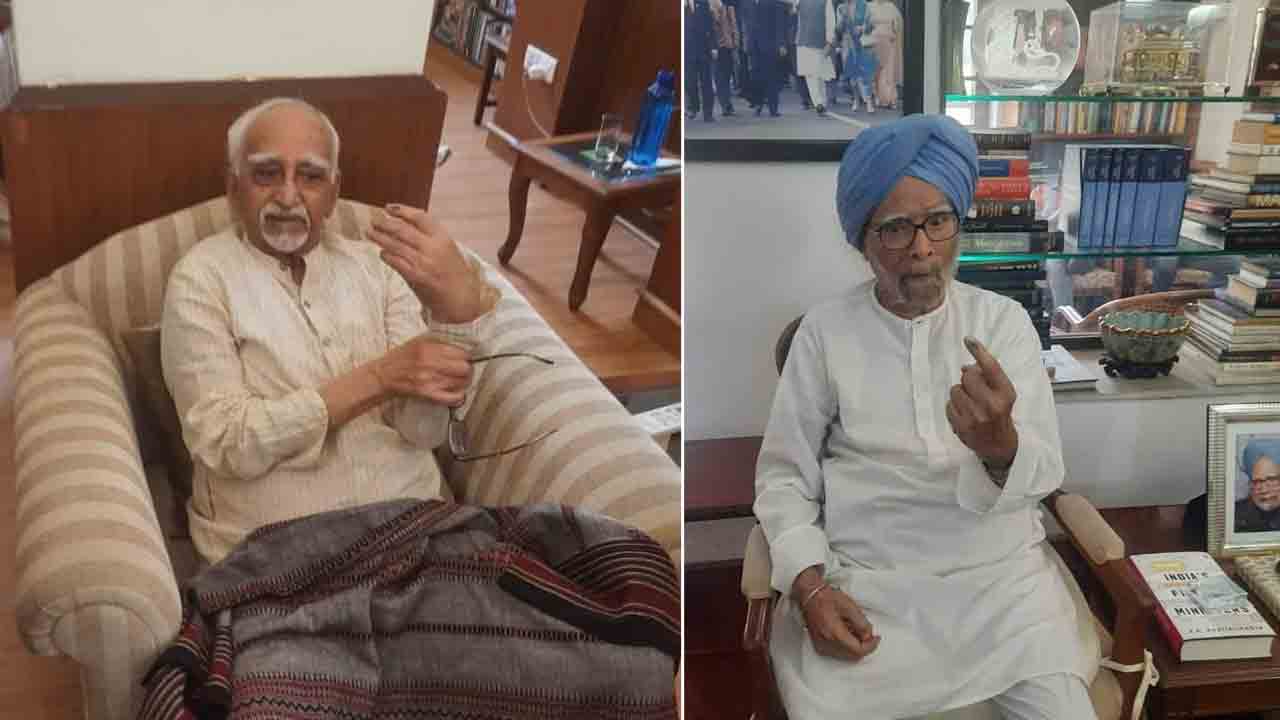 Home Voting | ఇంటి నుంచే ఓటేసిన మాజీ ప్రధాని మన్మోహన్‌ సింగ్‌, మాజీ ఉపరాష్ట్రపతి హమీద్‌ అన్సారీ