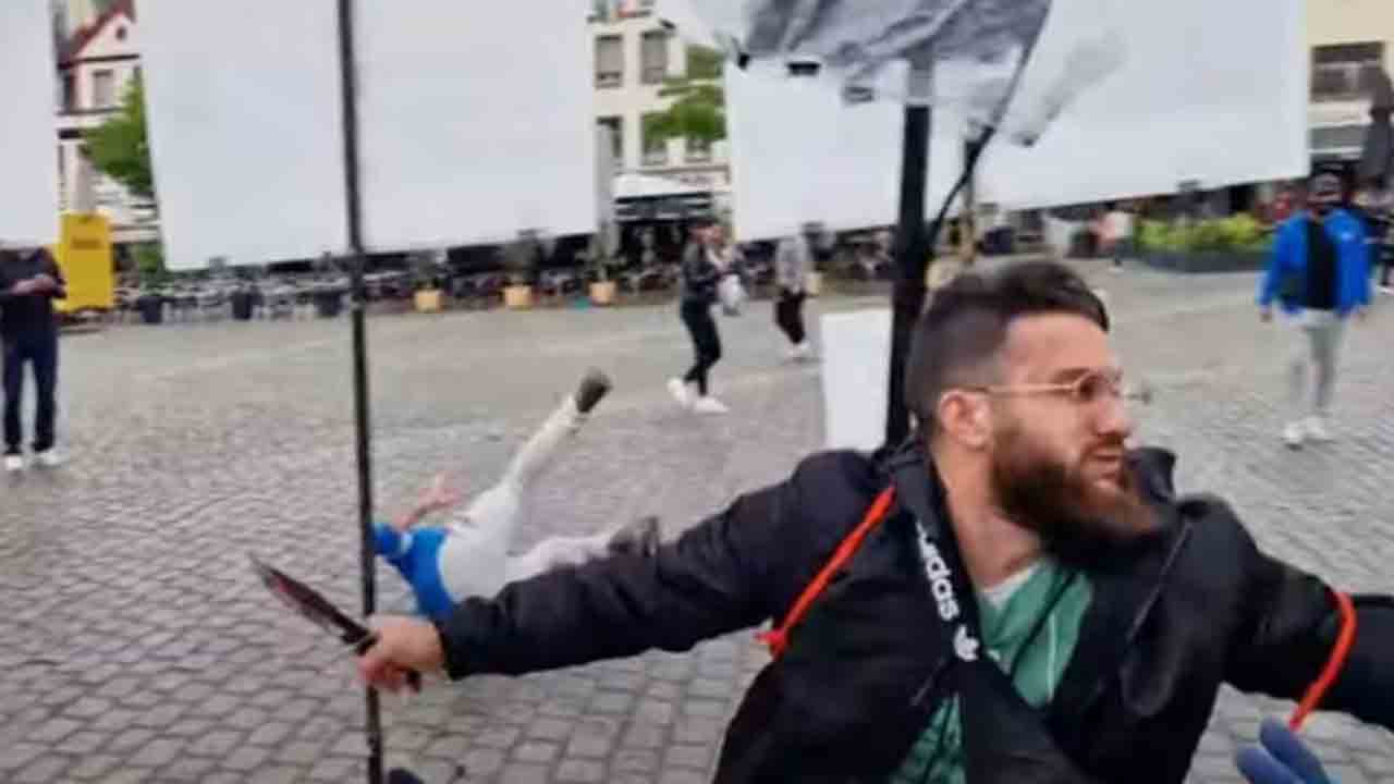Man stabs multiple in Germany | జర్మనీలో ఇస్లాం వ్యతిరేక కార్యక్రమం.. పలువురిని కత్తితో పొడిచిన   వ్యక్తి