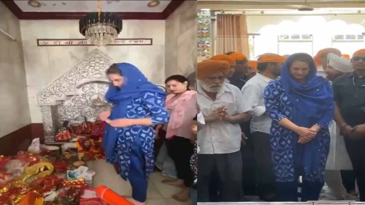 Priyanka Gandhi | అమేథీలోని గురుద్వారా, మానసా దేవి ఆలయంలో ప్రియాంకాగాంధీ ప్రత్యేక పూజలు.. Video