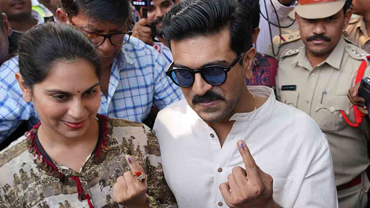 Ramcharan | ఓటేసిన రాంచరణ్‌-ఉపాసన.. ట్రెండింగ్‌లో విజువల్స్‌