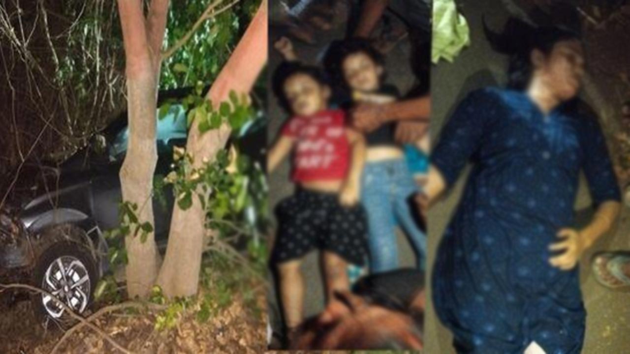 Road accident | కుక్కను తప్పించబోయి బోల్తాపడ్డ కారు.. తల్లి, ఇద్దరు చిన్నారులు దుర్మరణం