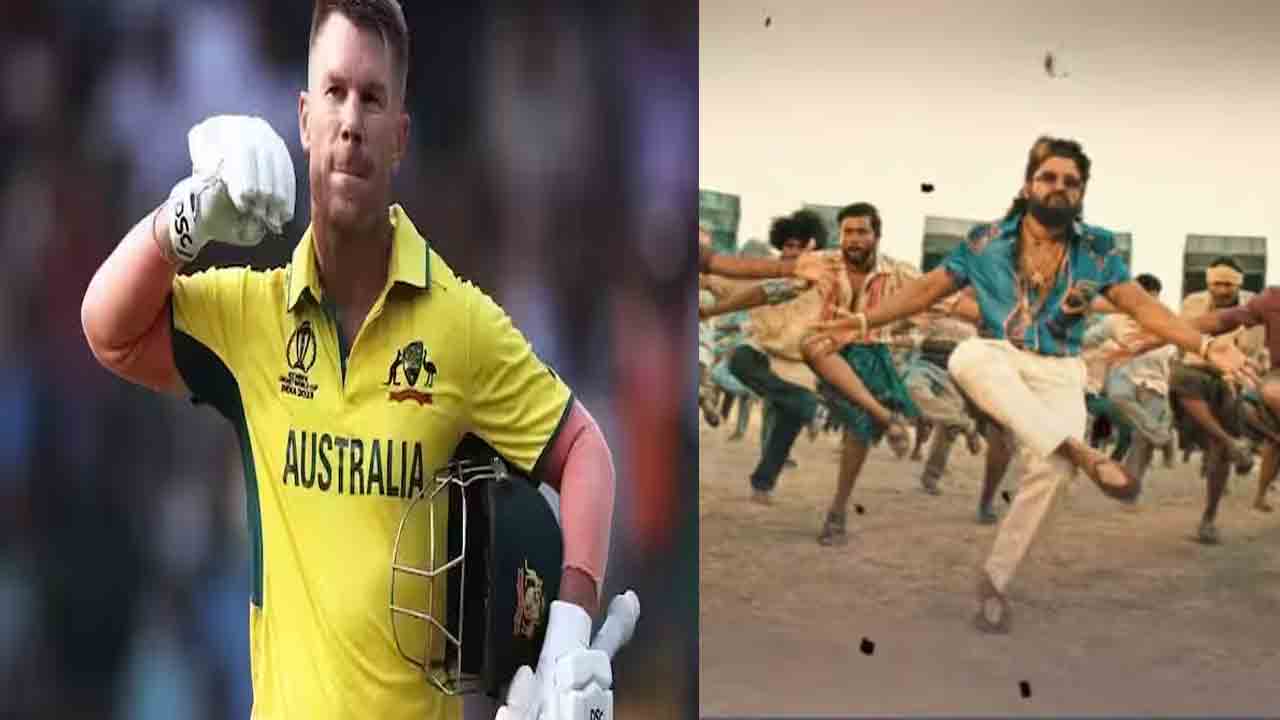 David Warner | డేవిడ్ వార్నర్⁬కు ‘పుష్ప 2’ స్టెప్‌ నేర్పిస్తానన్న‌ అల్లు అర్జున్