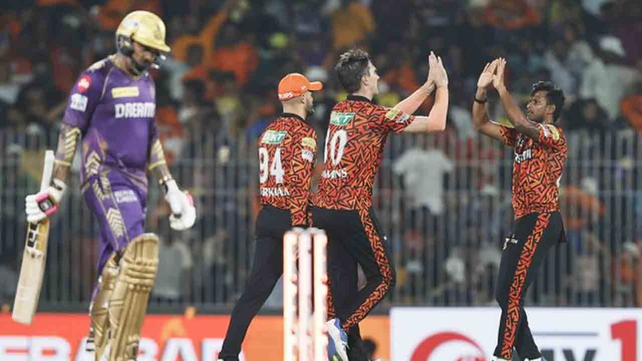 SRH vs KKR | కోల్‌క‌తాకు షాకిచ్చిన క‌మిన్స్.. స్కోర్ ఎంతంటే..?