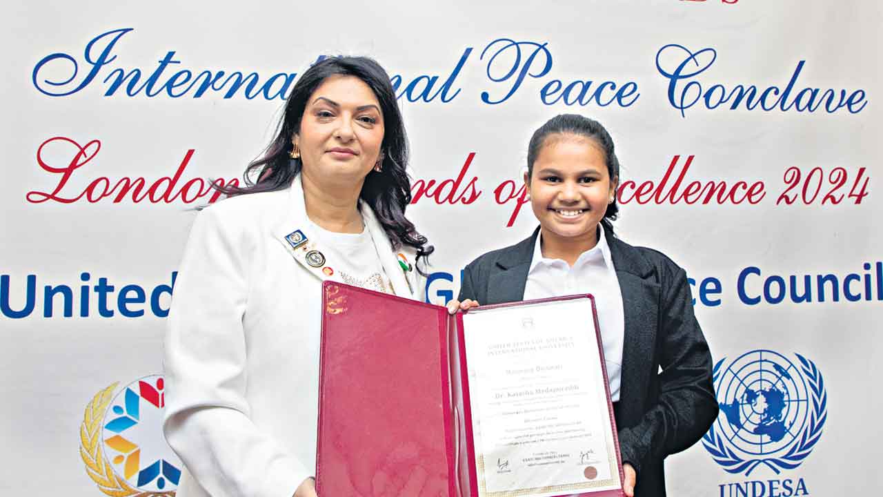 Kalasha Naidu | పదకొండేండ్లకే గౌరవ డాక్టరేట్‌.. కలశనాయుడుకు అరుదైన గౌరవం