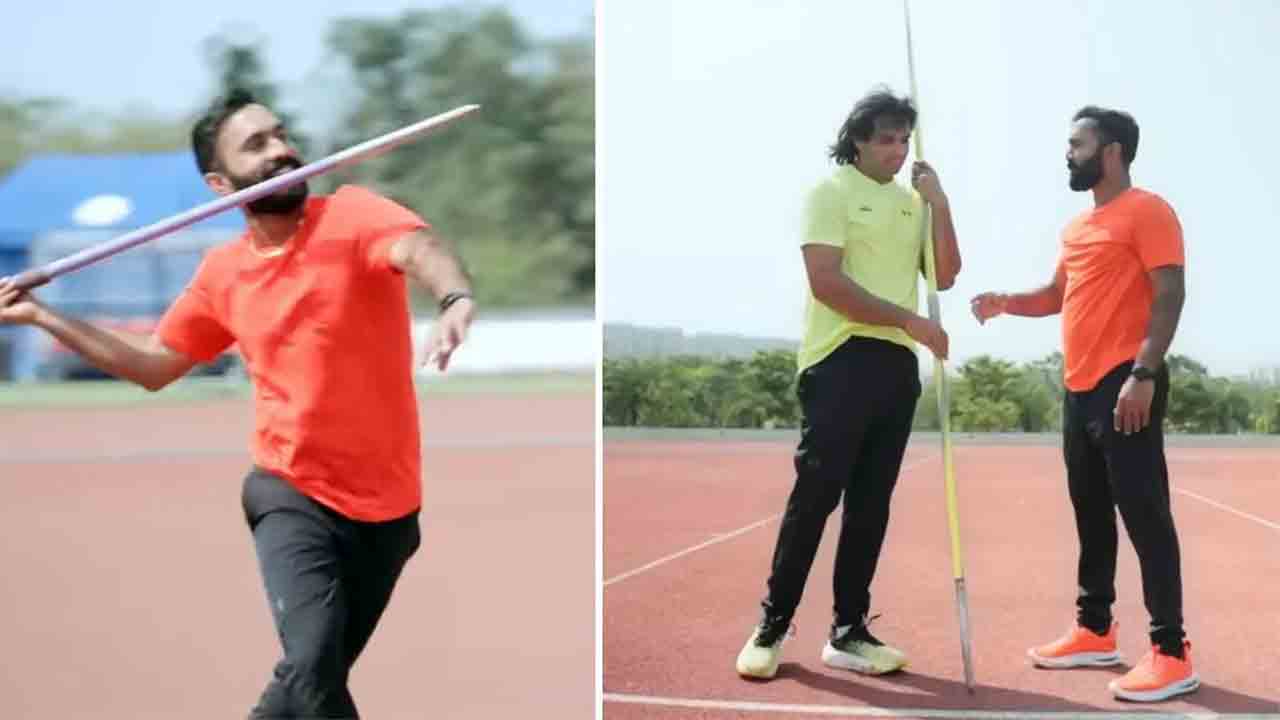 Dinesh Karthik | క్రికెట్ వ‌దిలేసి జావెలిన్.. ఒలింపిక్ విజేత‌తో ప్రాక్టీస్