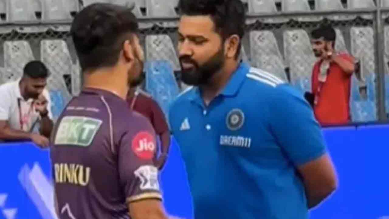 Rinku Singh: రింకూ సింగ్తో మాట్లాడిన రోహిత్ శర్మ.. వీడియో