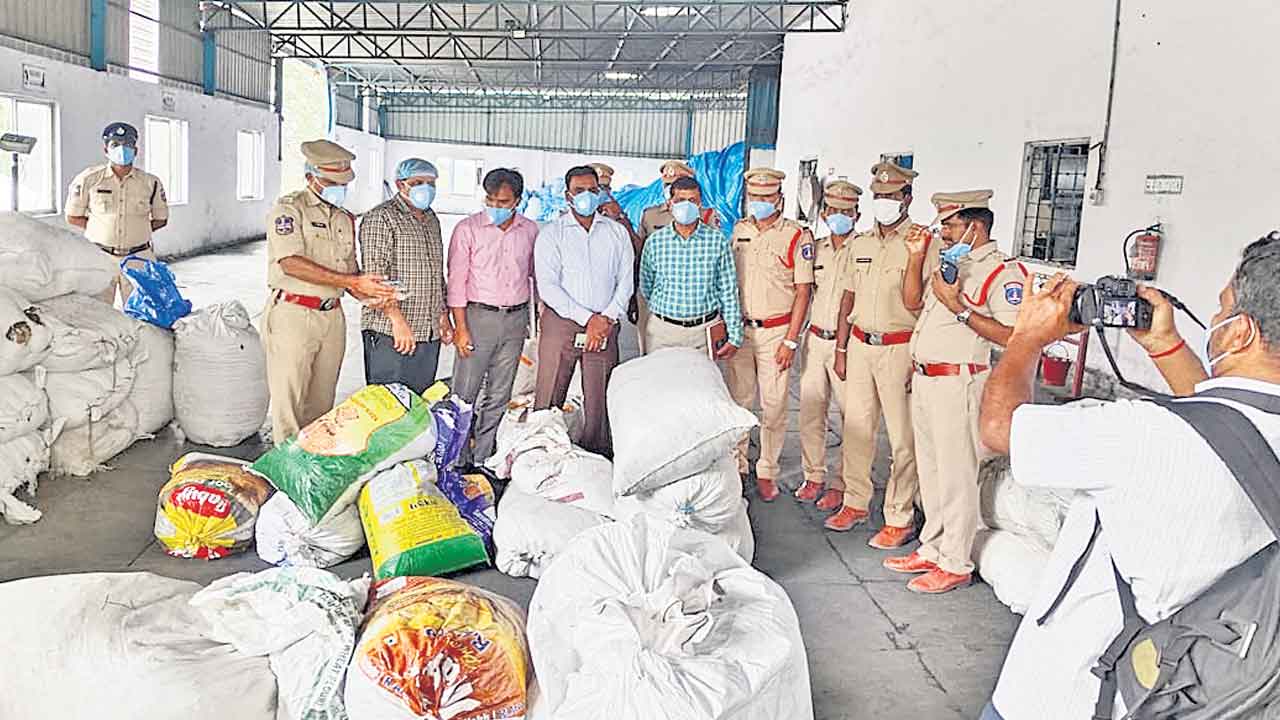 5 టన్నుల గంజాయి ధ్వంసం