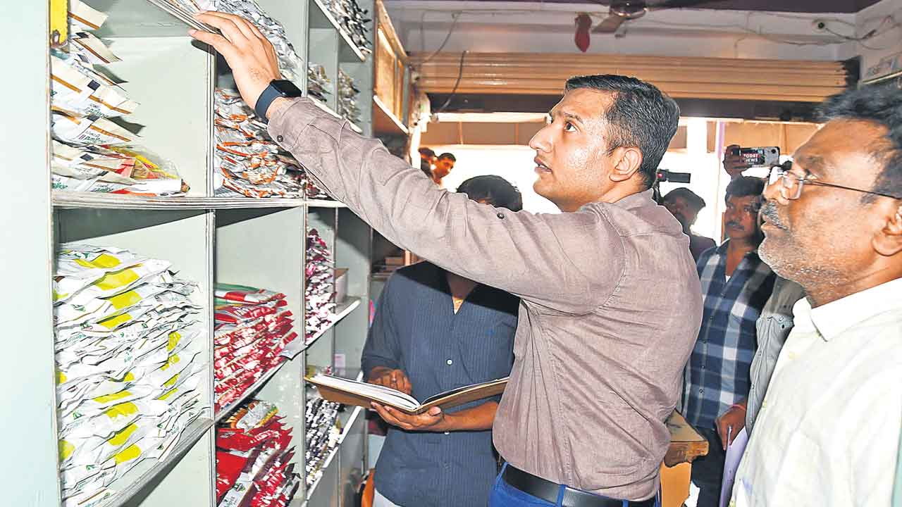 విత్తన గోదాముల్లో తనిఖీలు