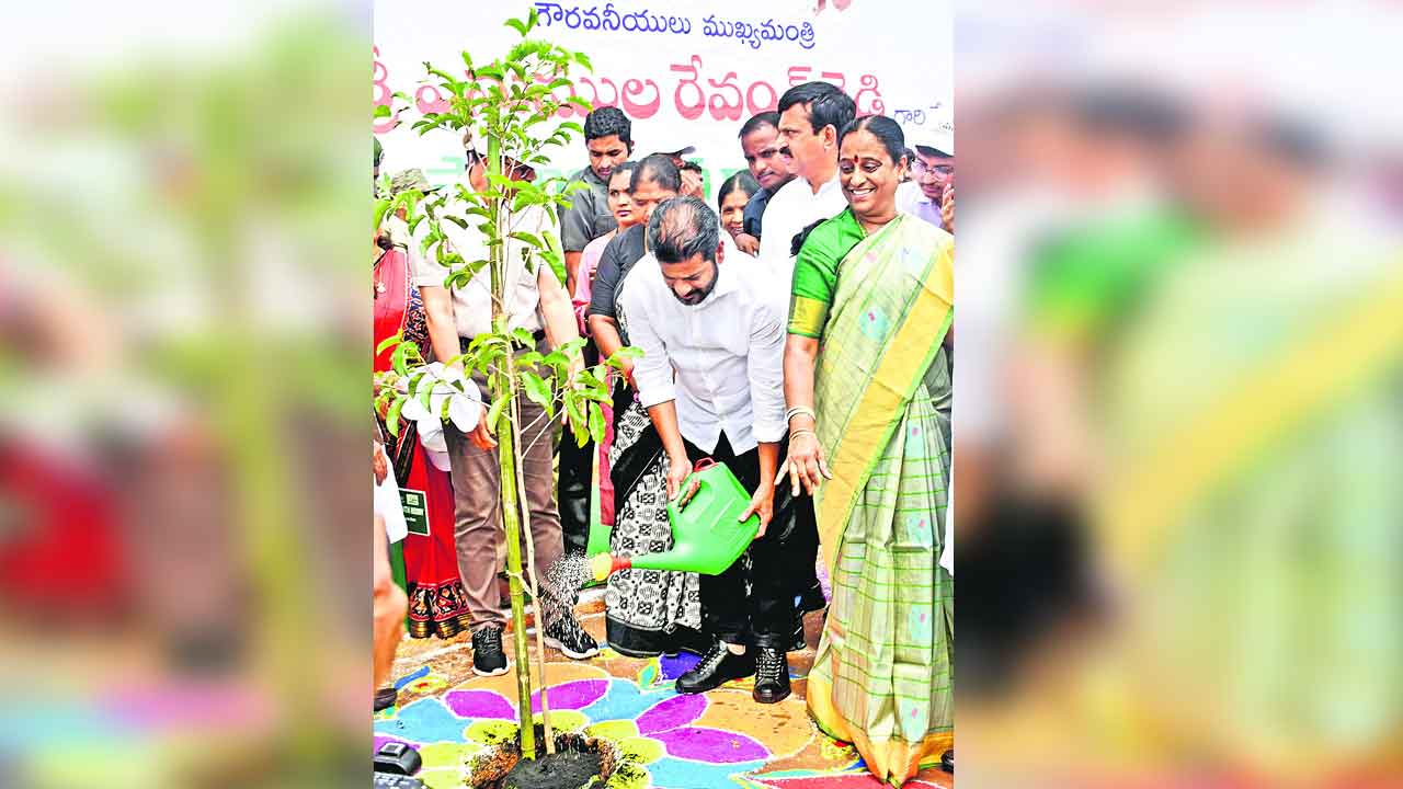 మెగా పార్కులో వజ్రోత్సవ వనమహోత్సవం