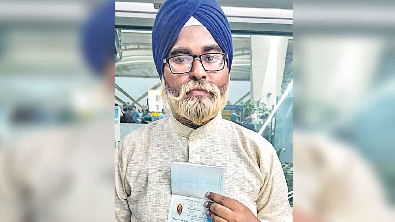 వృద్ధుడిలా వేషమేసుకుని కెనడా వెళ్లే యత్నం