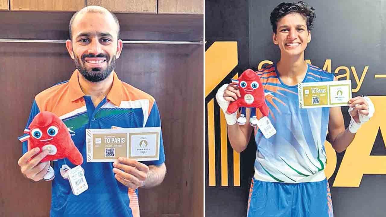 అమిత్‌, జైస్మీన్‌కు పారిస్‌ బెర్తు