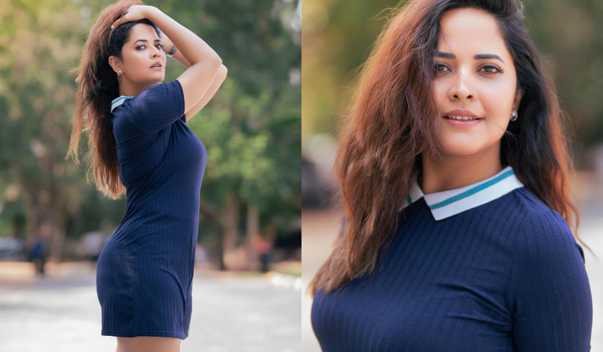 Anasuya Bharadwaj | కత్తిలాంటి చూపులతో  కైపెక్కిస్తున్న అనసూయ భరద్వాజ్