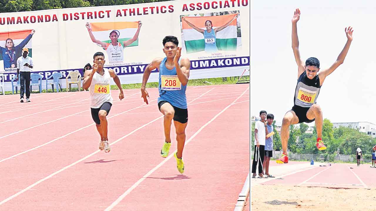 అథ్లెటిక్స్‌ చాంప్‌ భద్రాద్రి కొత్తగూడెం