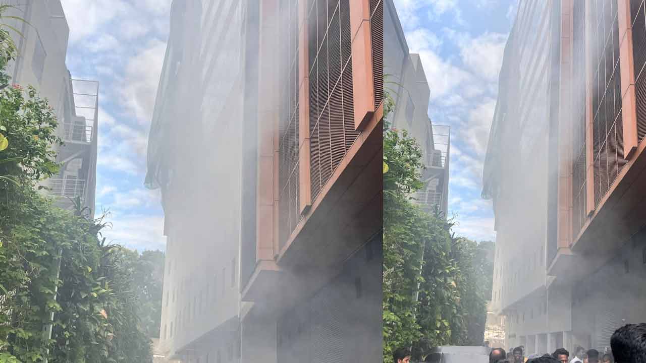 Fire accident | జూబ్లీహిల్స్‌లో అగ్నిప్రమాదం.. భవనంలో మంటలు.. పరుగులు తీసిన ఉద్యోగులు.. Video