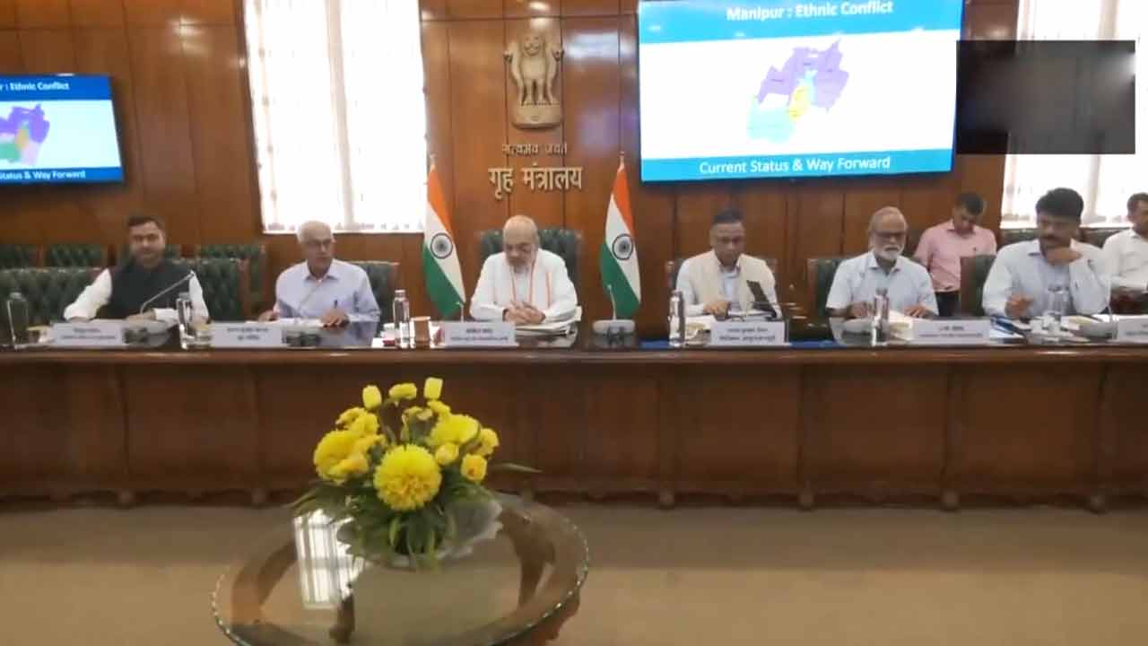 Amit Shah | మణిపూర్‌లో భద్రతా పరిస్థితిపై హోంమంత్రి అమిత్‌షా సమీక్షా సమావేశం.. Video