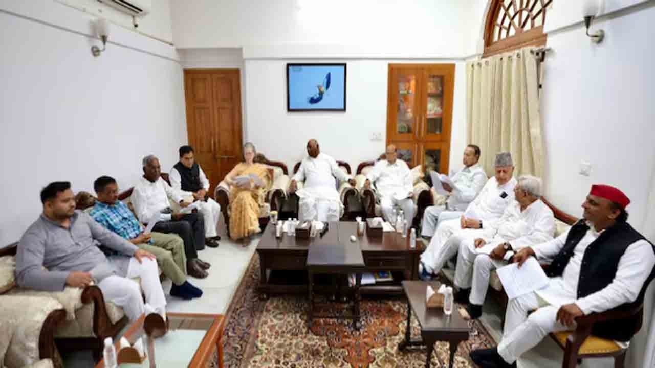 INDIA bloc meeting | ఢిల్లీలో ఇండియా బ్లాక్‌ నేతల సమావేశం.. మమతా, స్టాలిన్‌ గైర్హాజరు