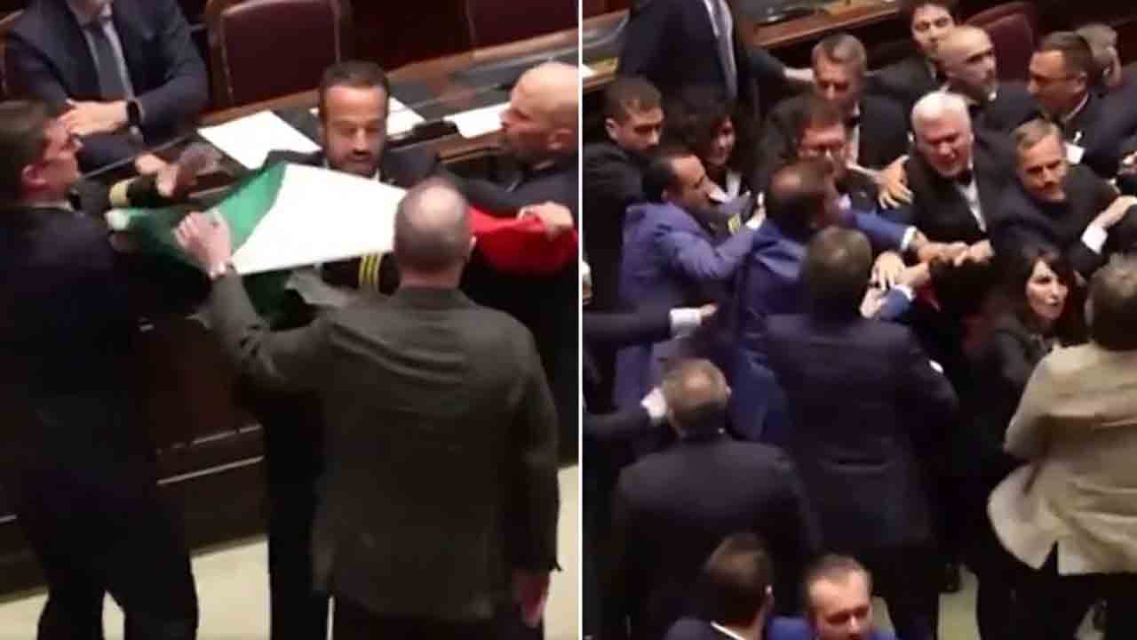 Italian Parliament | జీ7 శిఖరాగ్ర సదస్సు వేళ.. ఇటలీ పార్లమెంట్‌లో కొట్టుకున్న ఎంపీలు